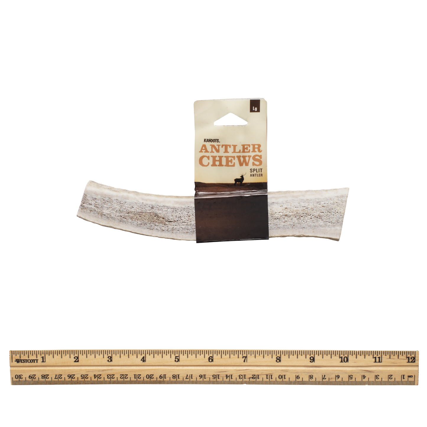 Split antler lg with tag
