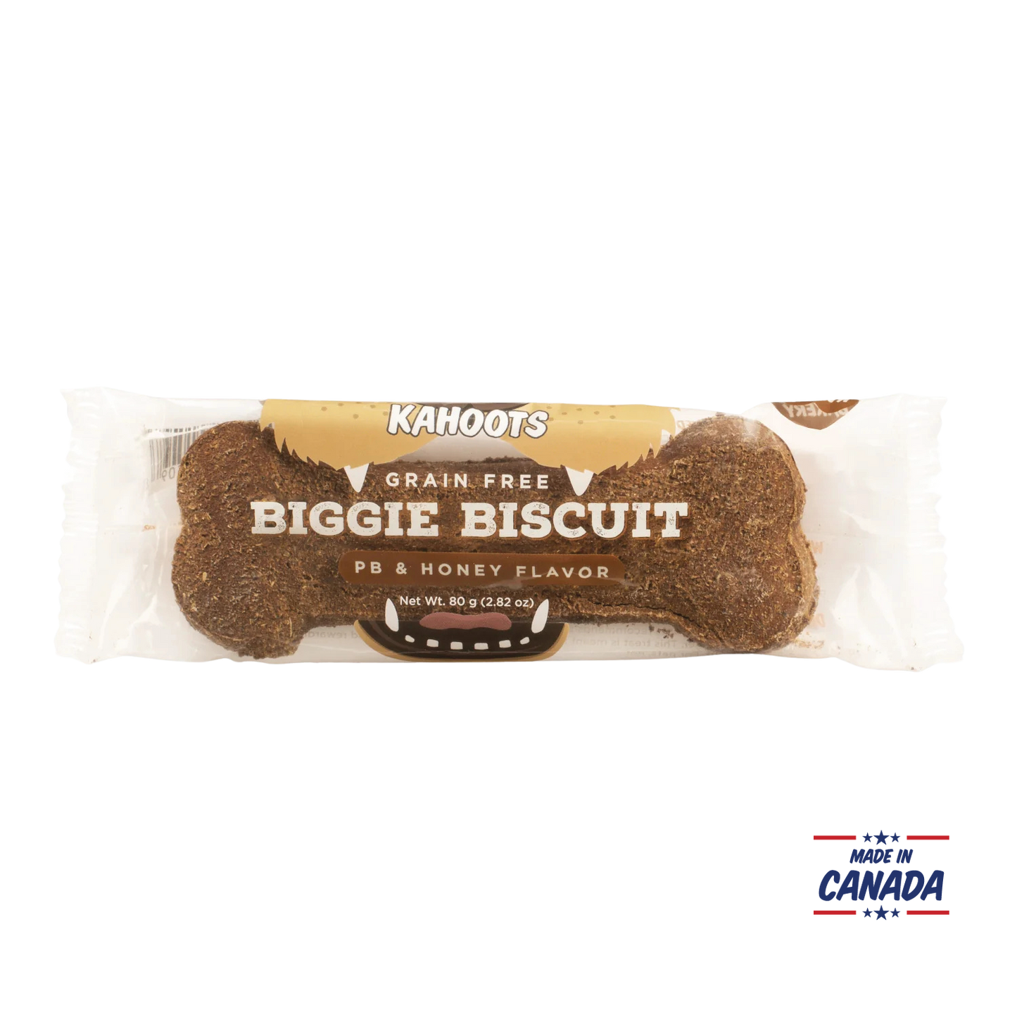 Peanut Butter & Honey biggie biscuit made in Canada