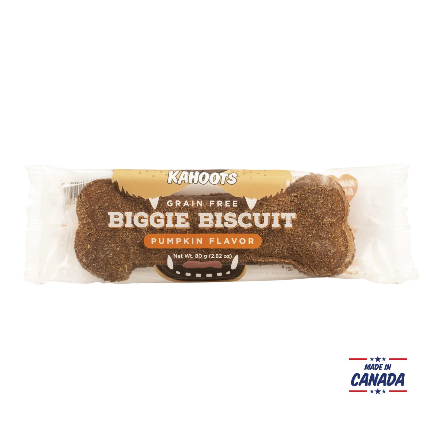 Pumpkin biggie biscuit made in Canada