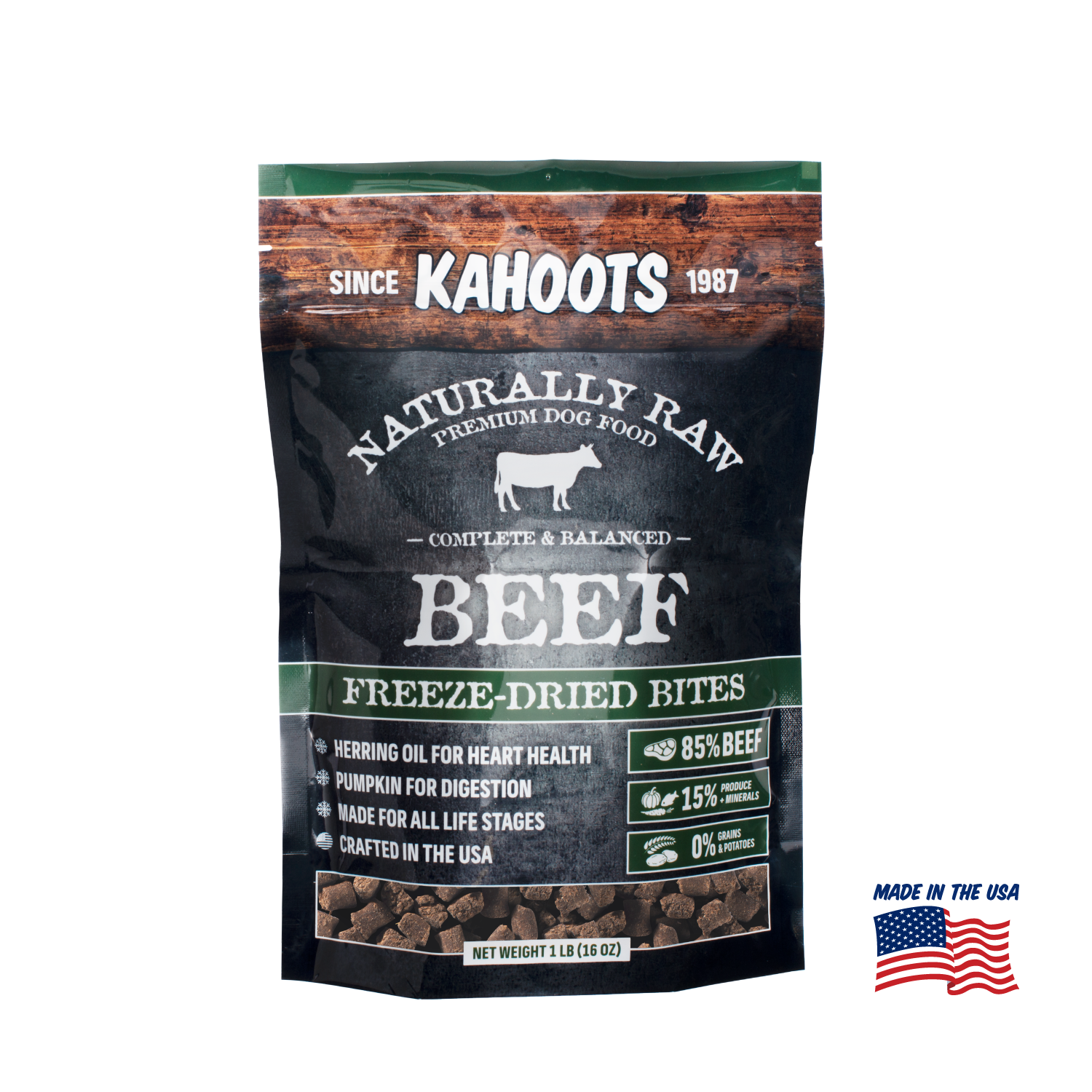 Freeze-dried Beef Bites Dog Food Kahoots