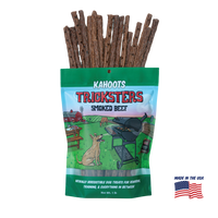 Kahoots beef tricksters packaging. Made in the USA