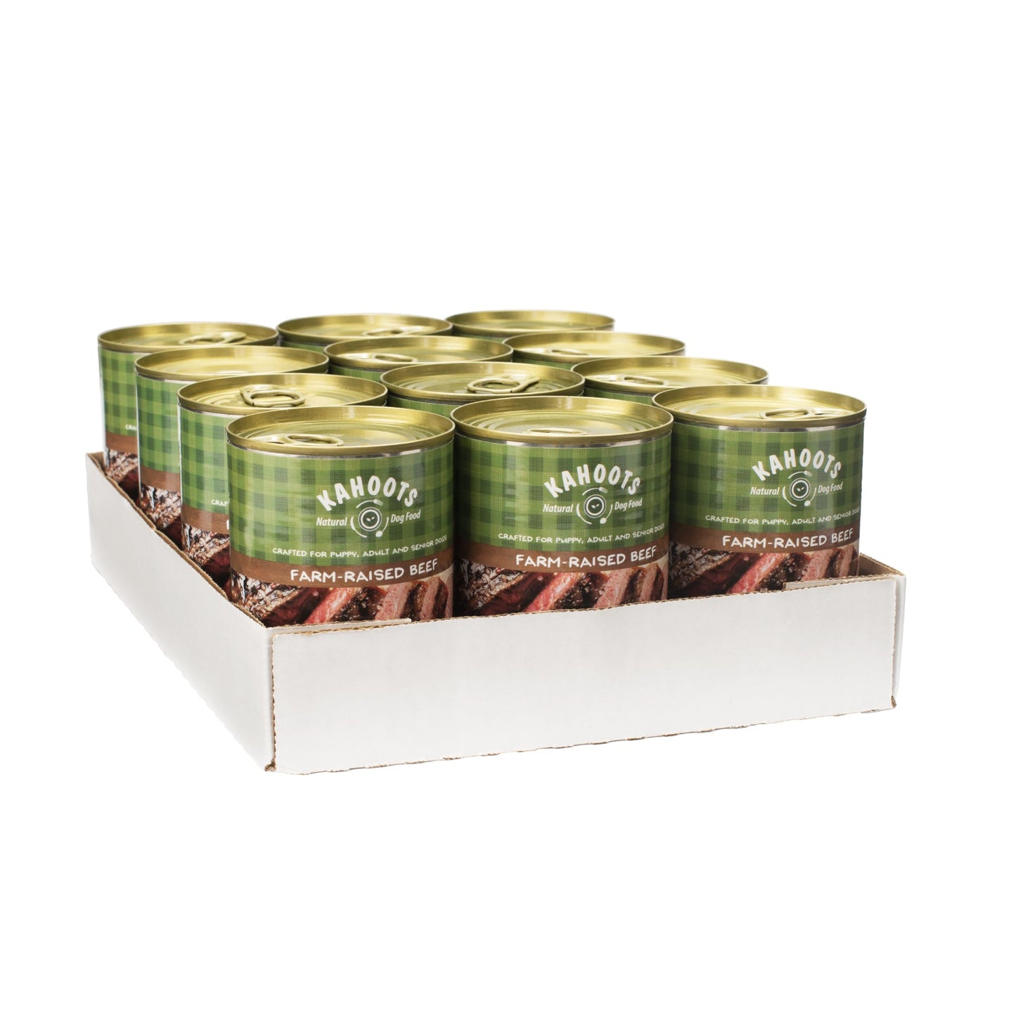 case quantity of grain free beef pate dog food