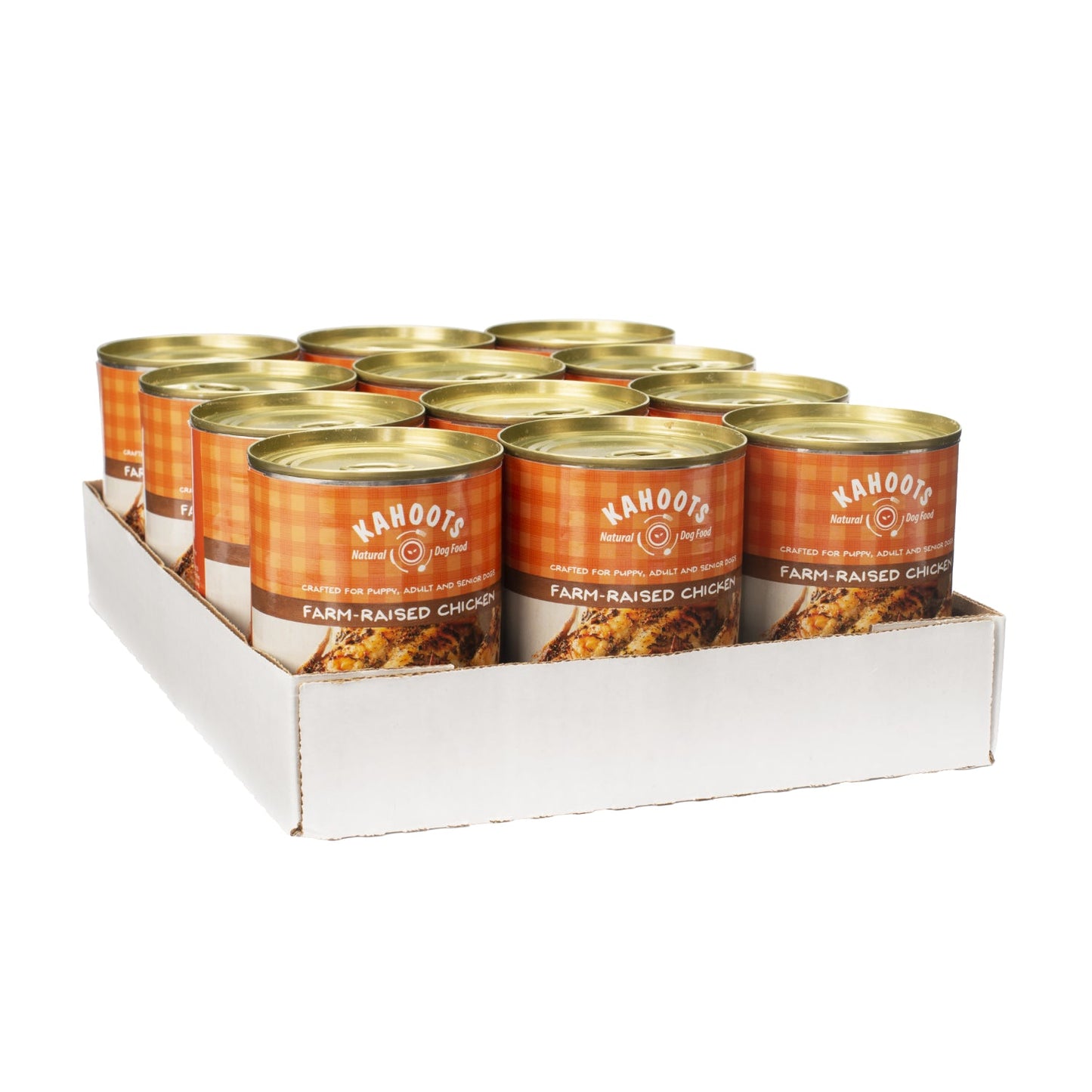 Case of grain free chicken pate dog food