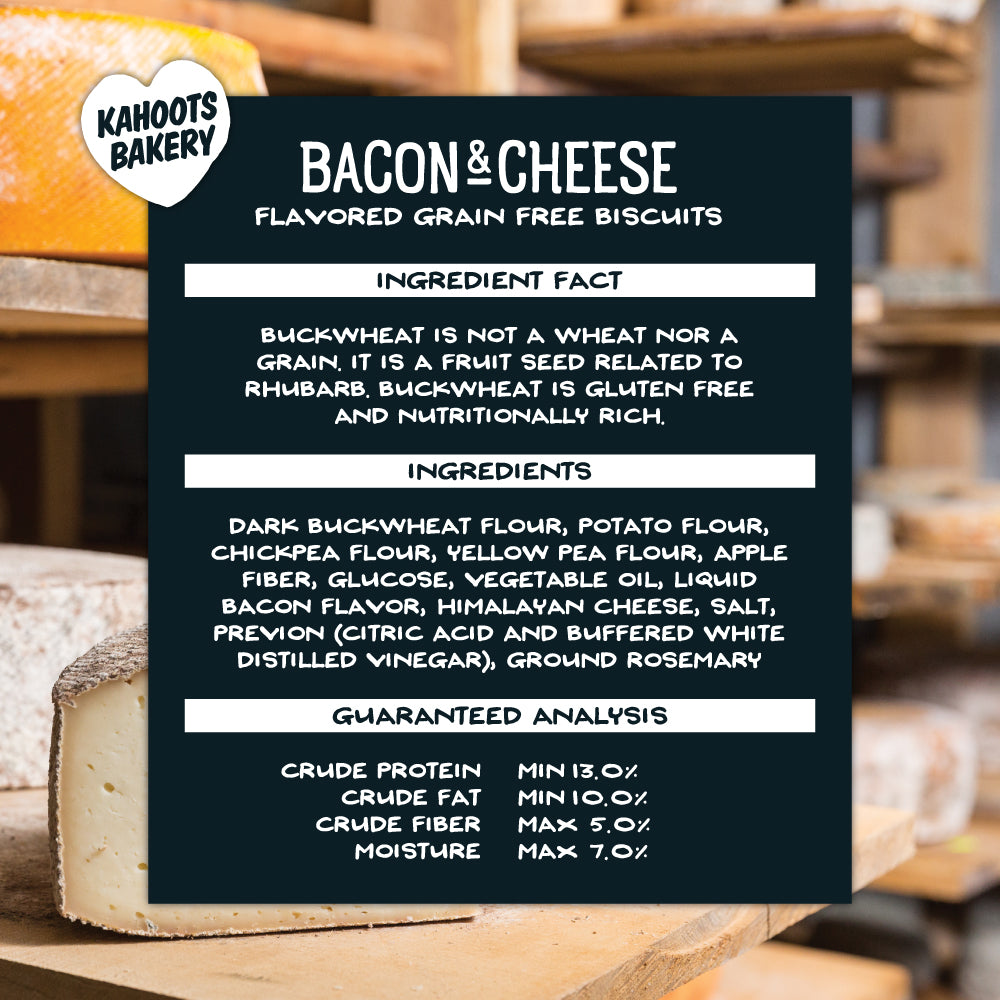 Graphic of the information on the back of the product packaging. shows ingredients and guaranteed analysis