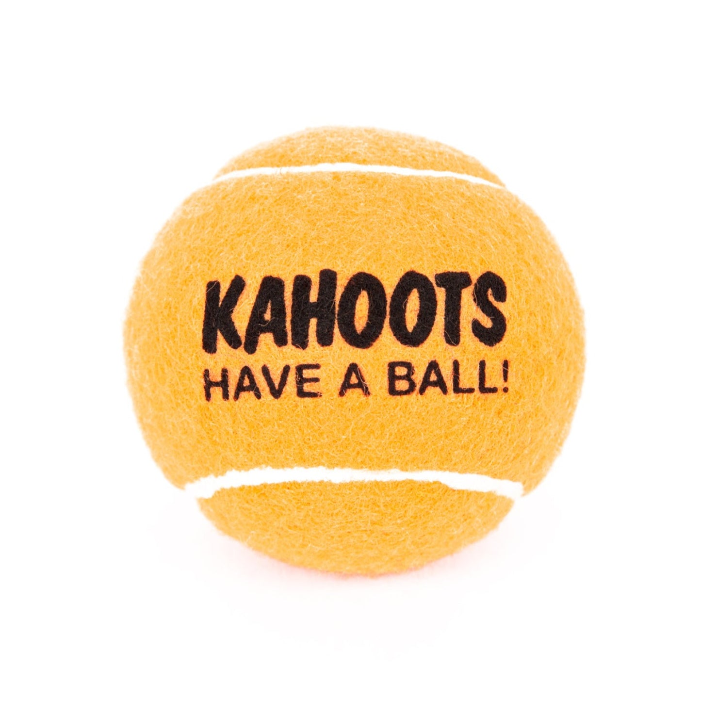 Orange tennis ball