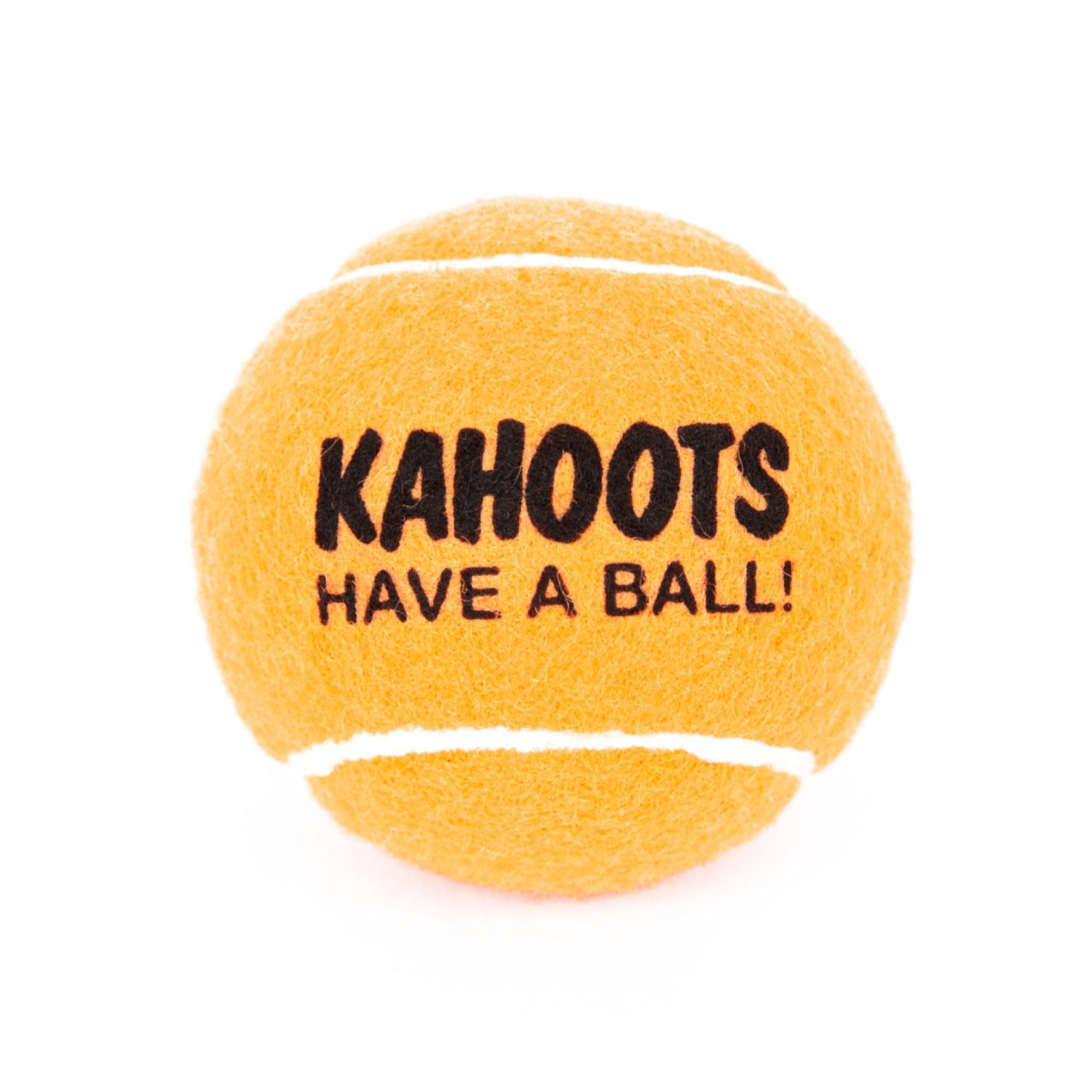 Orange tennis ball