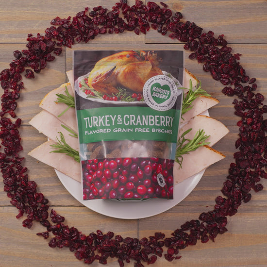 Video of turkey and cranberry biscuits