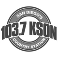 Logo of 103.7 KSON, San Diego's Country Station on a white background