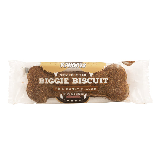Large, bone-shaped dog biscuit