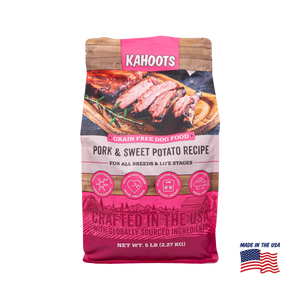 Kahoots Grain Free Pork Recipe dry dog food, 5 lb bag