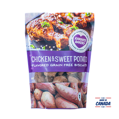 Chicken & Sweet potato grain free biscuits made in Canada