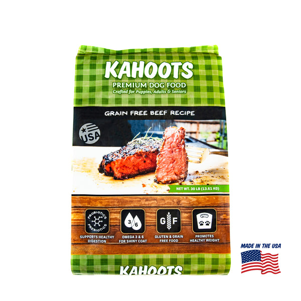 Grain Free Beef Probiotic Dog Food Kahoots