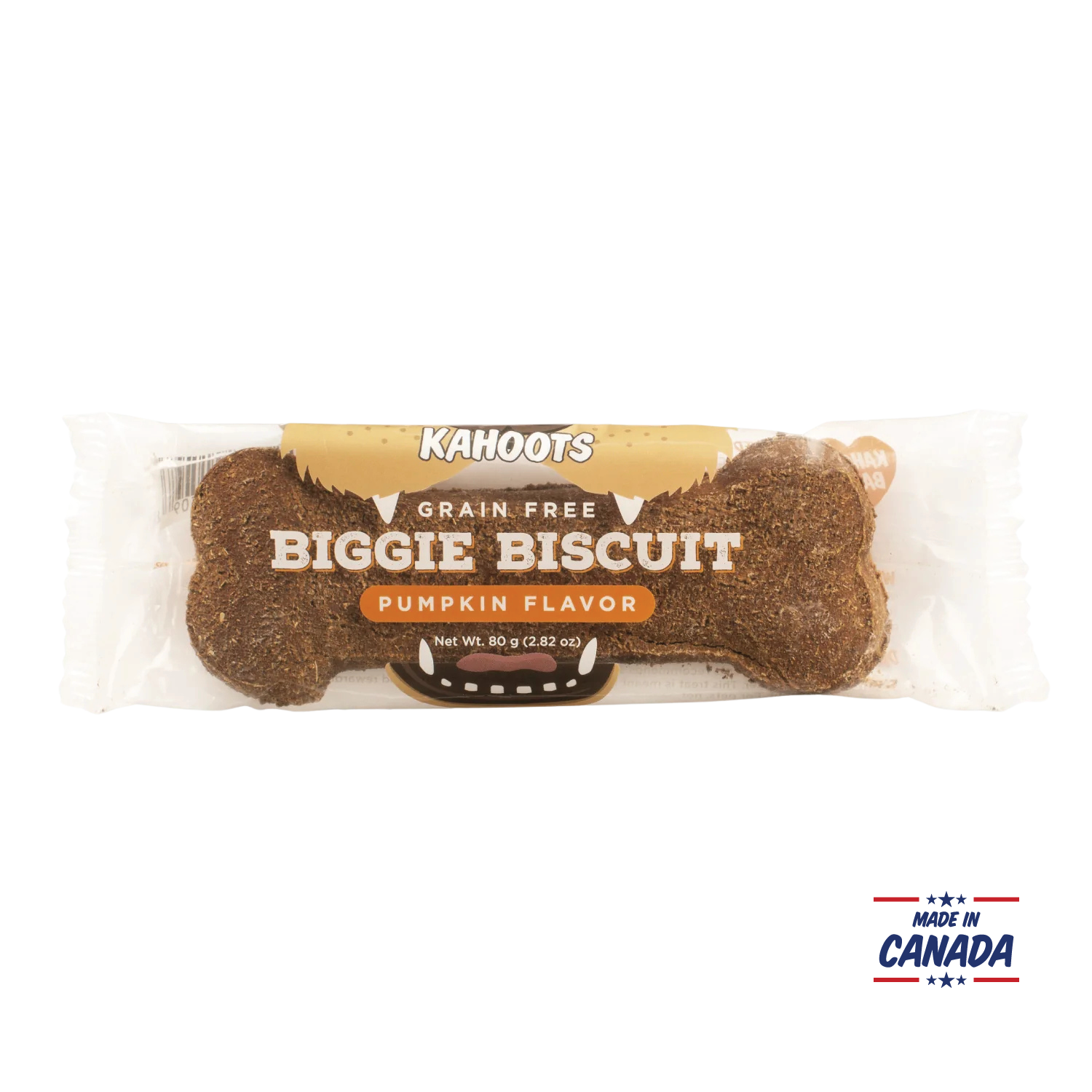 Pumpkin biggie biscuit made in Canada