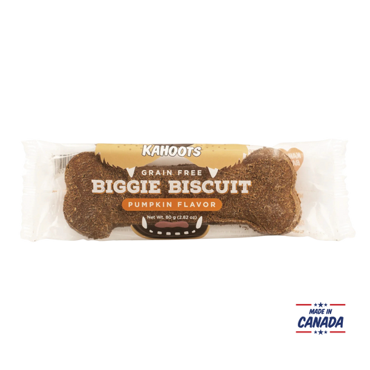 Pumpkin biggie biscuit made in Canada