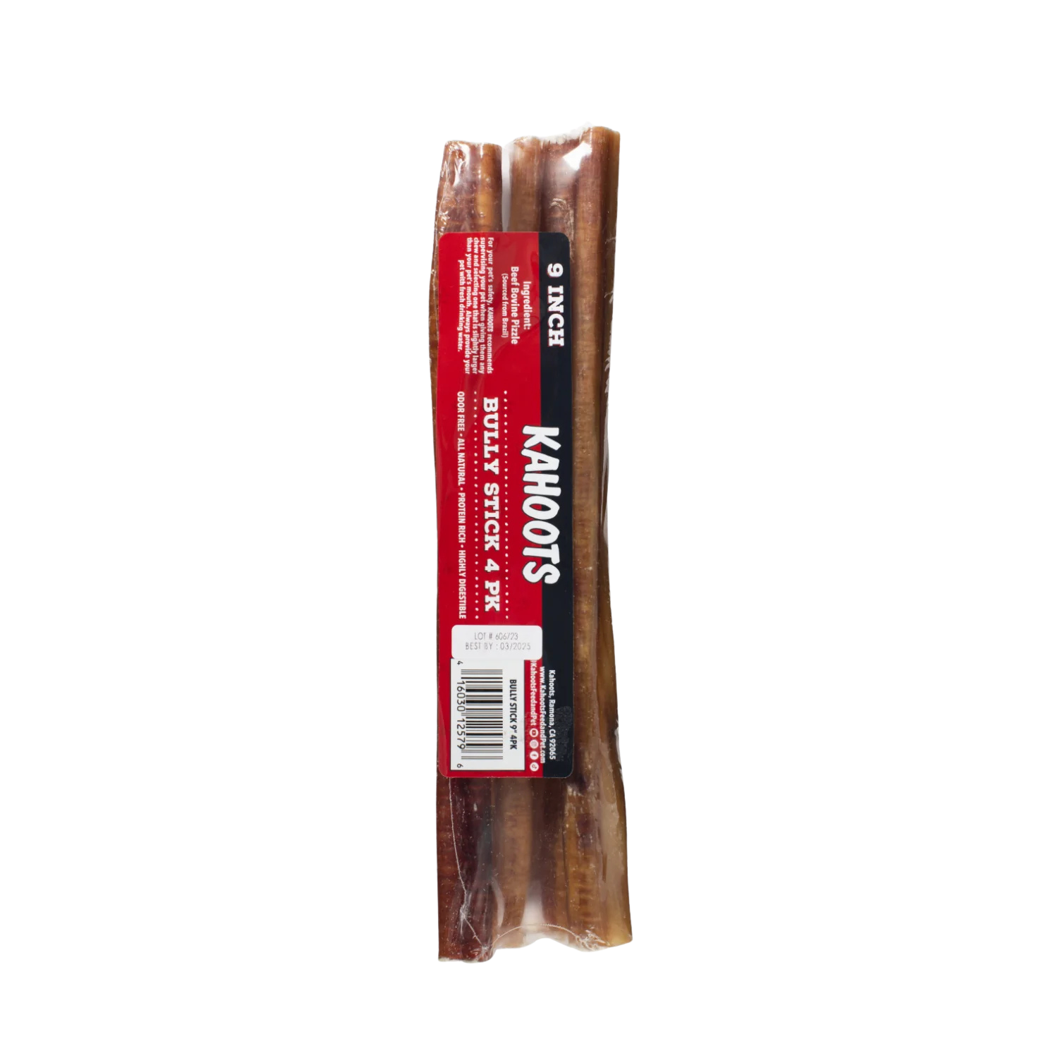 Kahoots 9 inch bully sticks, 4 pack