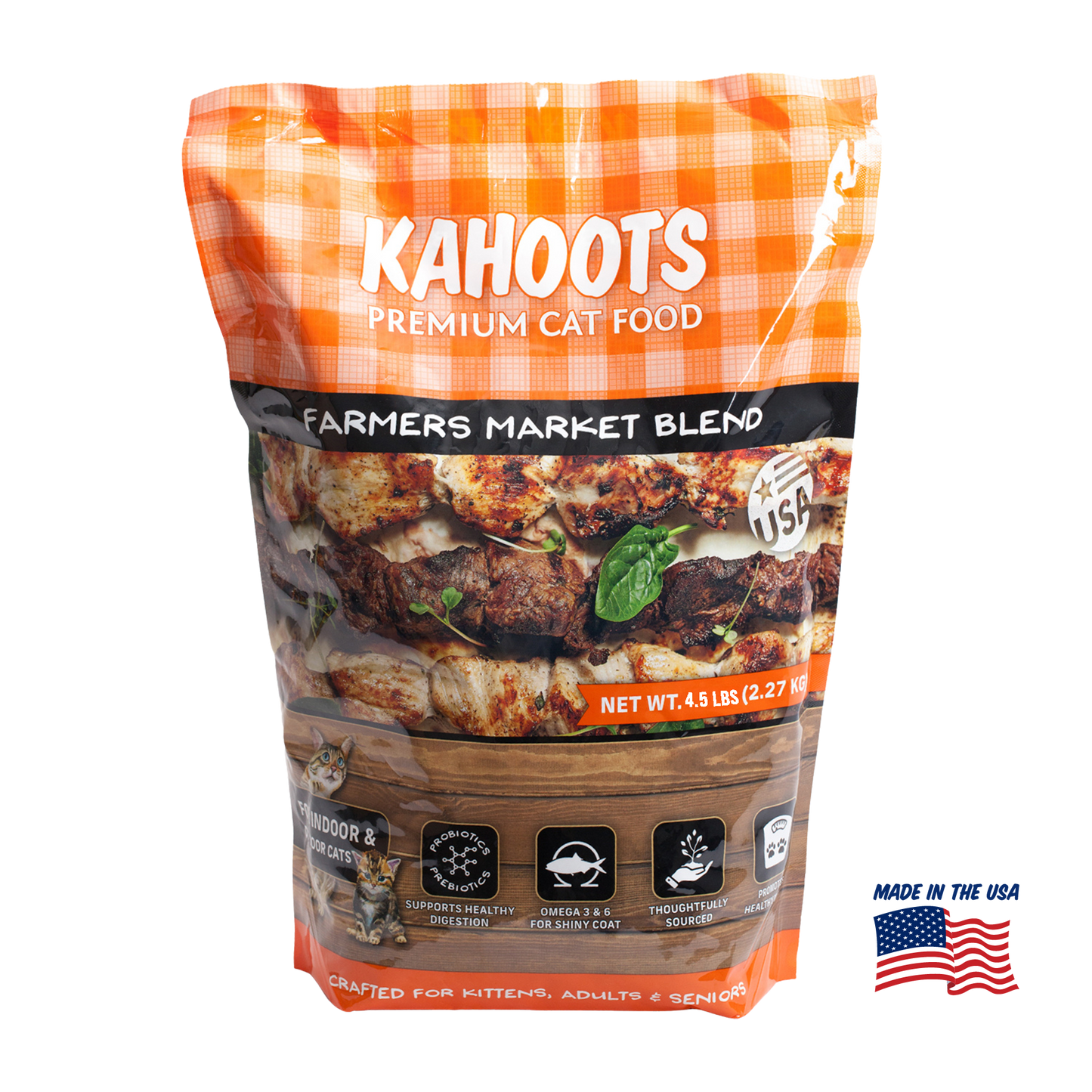Kahoots Premium Cat Dry Food - Farmers Market Blend 4.5lb