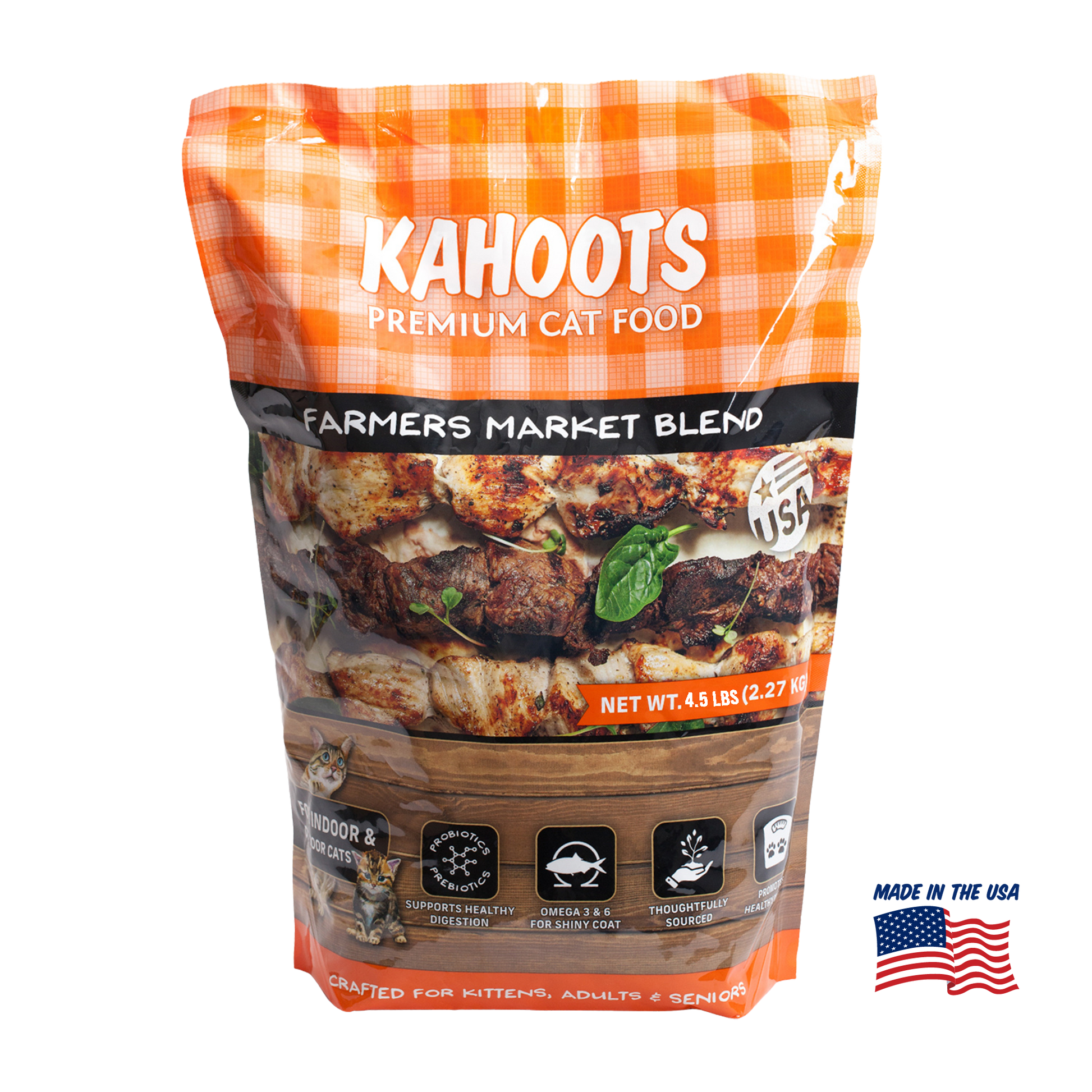 Kahoots Premium Cat Dry Food - Farmers Market Blend 4.5lb