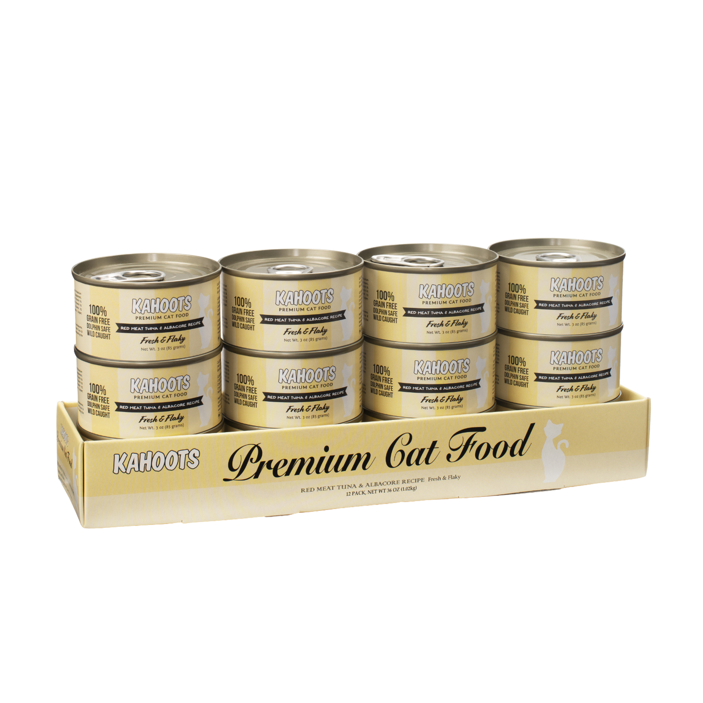 case quantity of Red meat tuna and albacore wet cat food