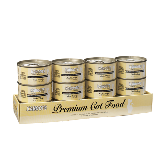 case quantity of Red meat tuna and albacore wet cat food
