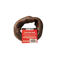 Collagen ring chew with label