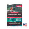 Kahoots turkey and rice wet dog food can, made in the USA