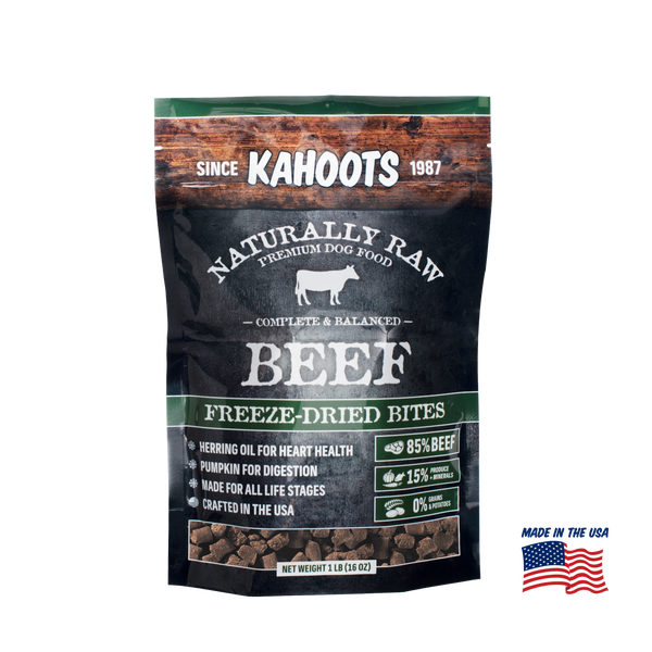 Kahoots Freeze-Dried Beef Bites 16oz bag