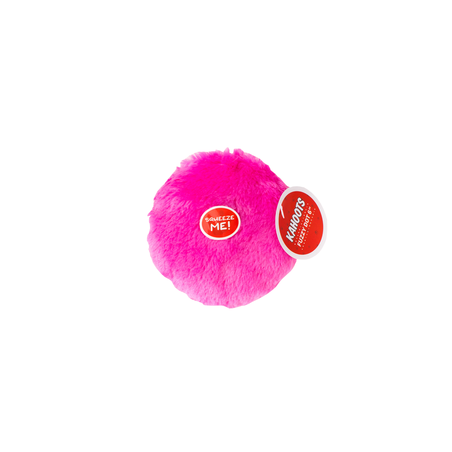 Kahoots Fuzzy Dot Toy Pink Large