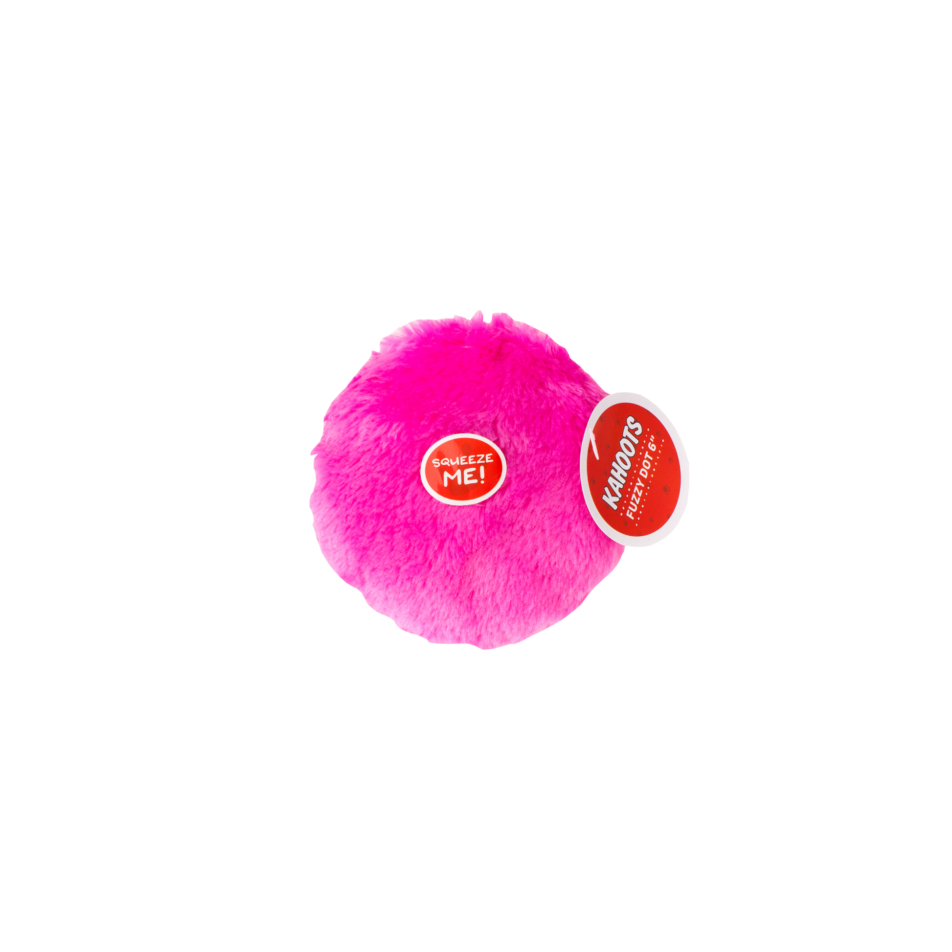 Kahoots Fuzzy Dot Toy Pink Large