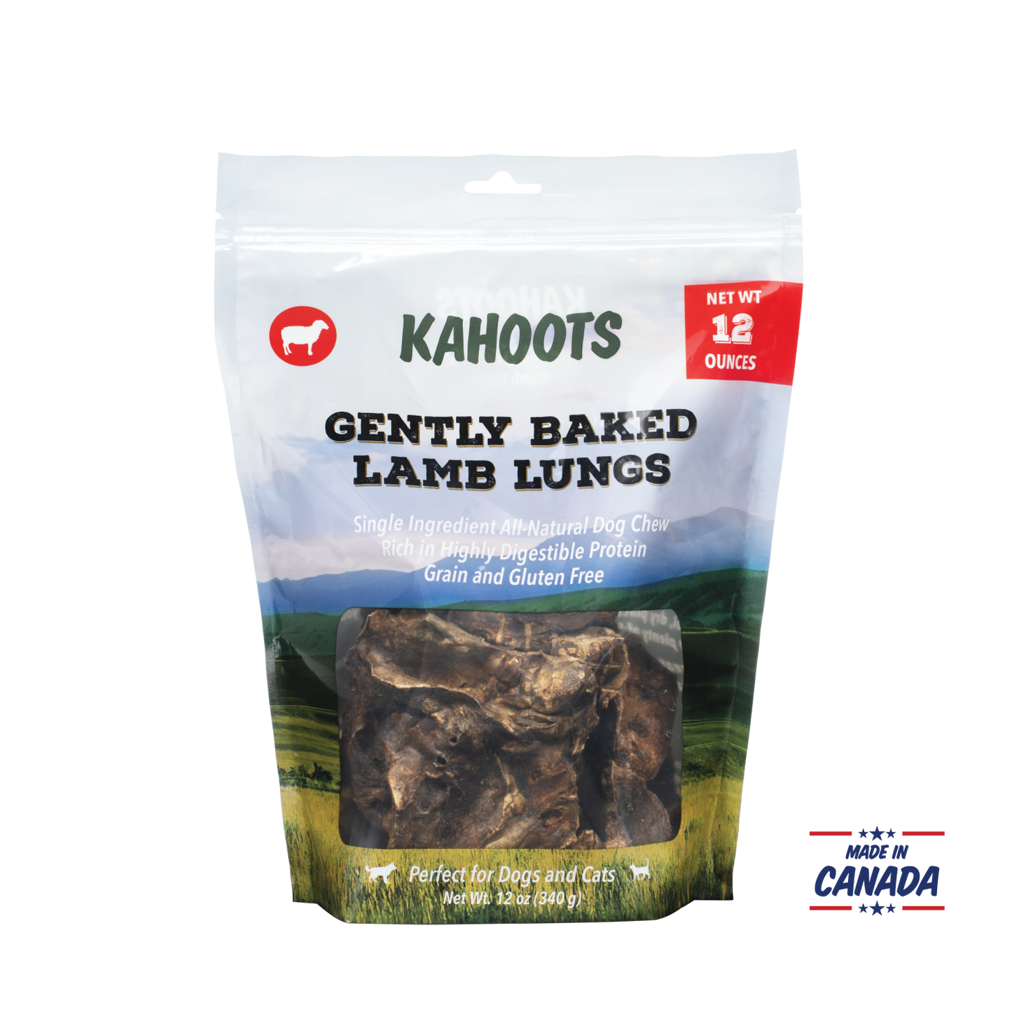 kahoots lamb lungs dog treat