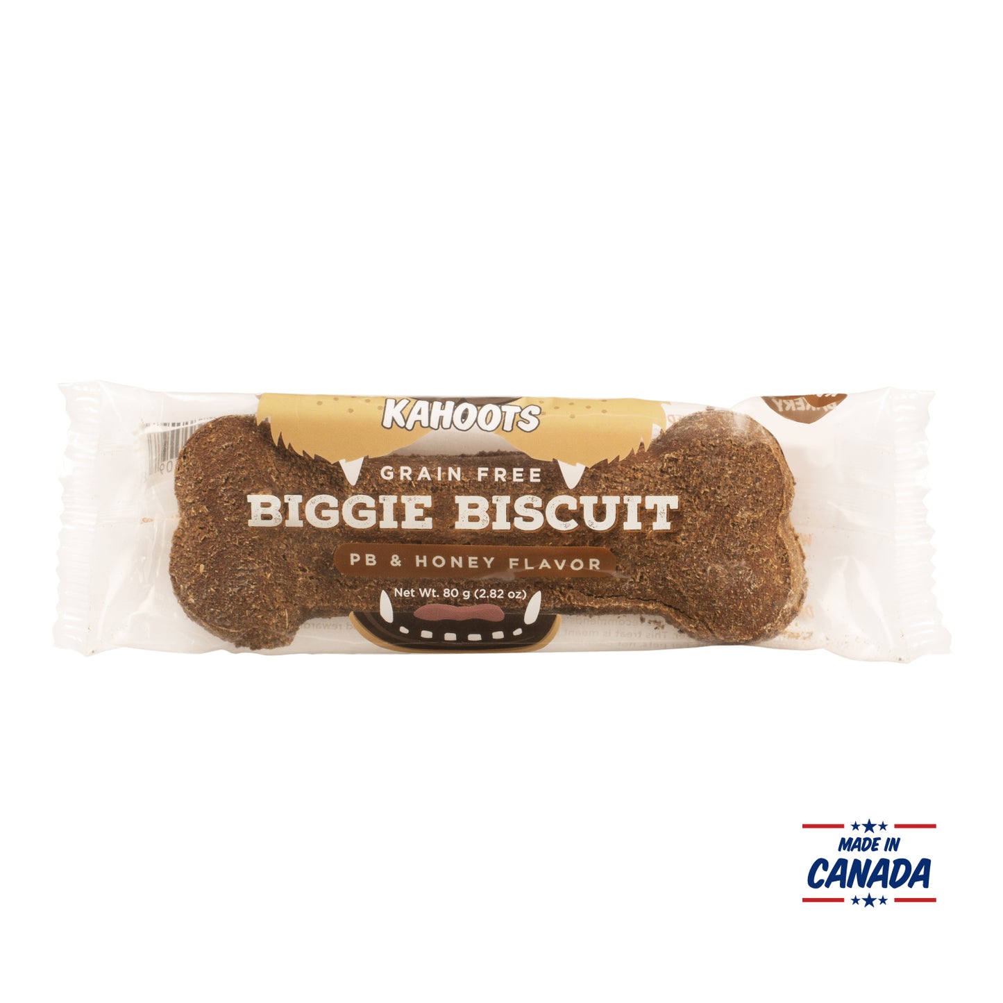 Peanut Butter & Honey biggie biscuit made in Canada