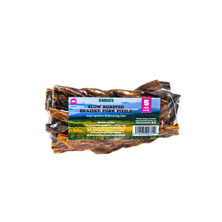 Braided Pork Pizzle - Dog Chews | Kahoots Pet