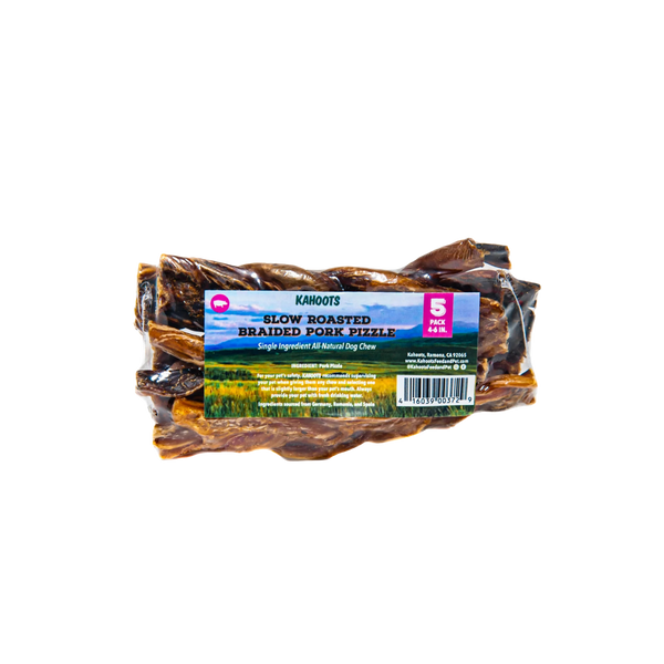 Braided Pork Pizzle - Dog Chews | Kahoots Pet