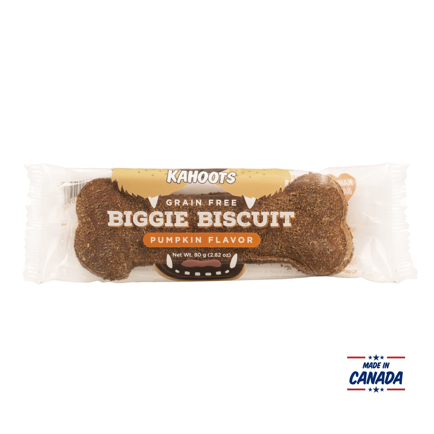 Pumpkin biggie biscuit made in Canada