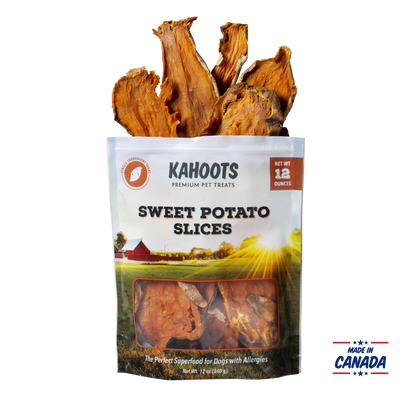 Sweet potato chews made in canada