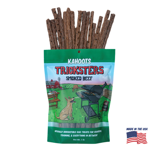 Kahoots beef tricksters packaging. Made in the USA