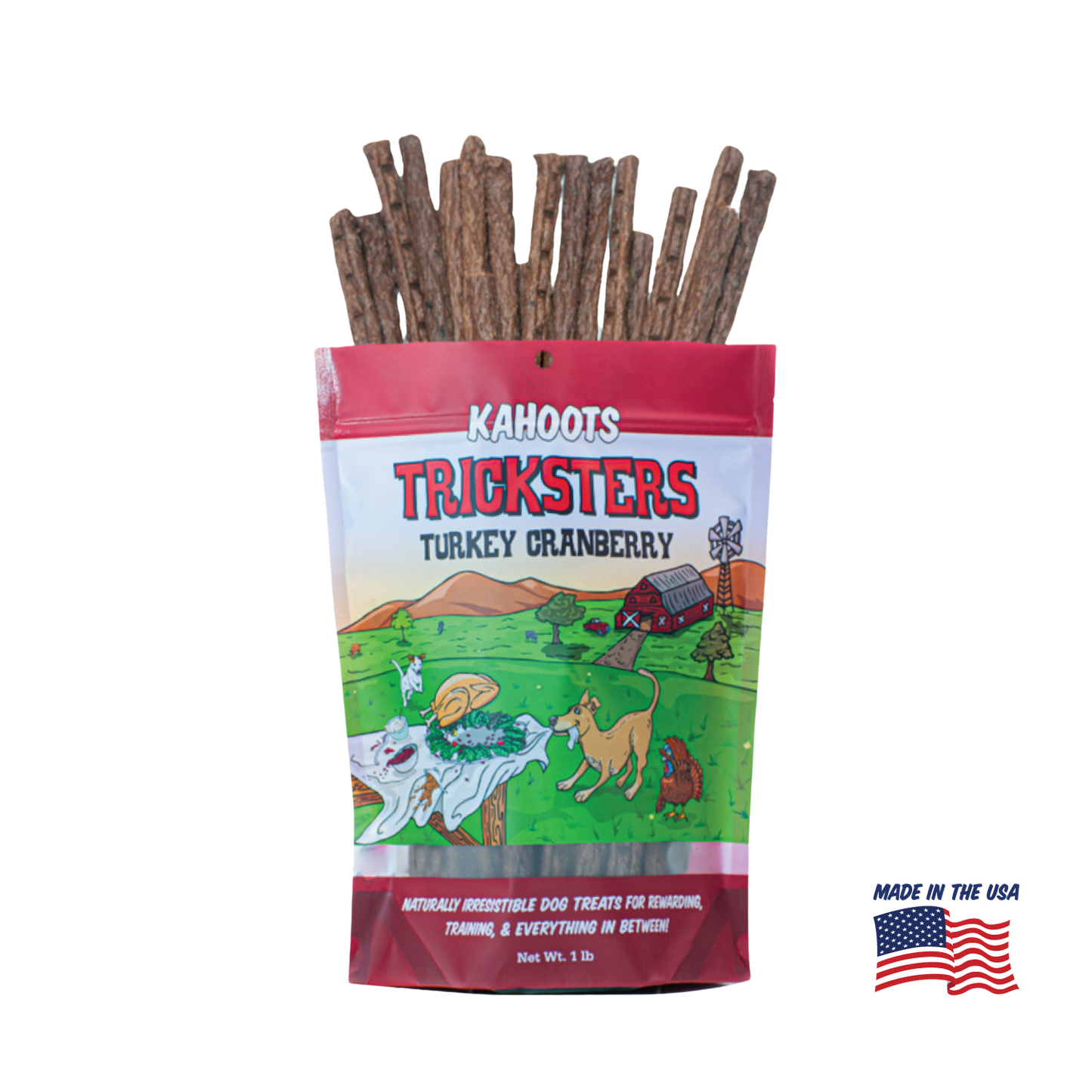 kahoots turkey tricksters packaging. Made in the USA