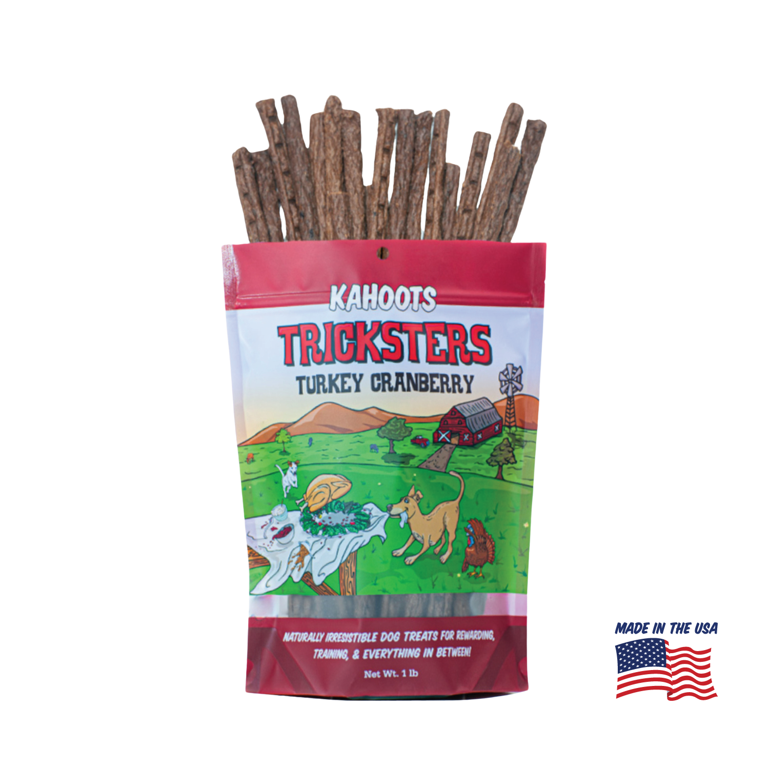 kahoots turkey tricksters packaging. Made in the USA