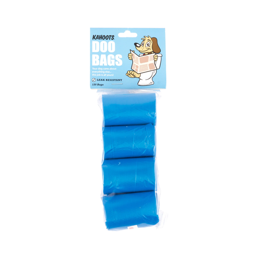 Blue doo bags