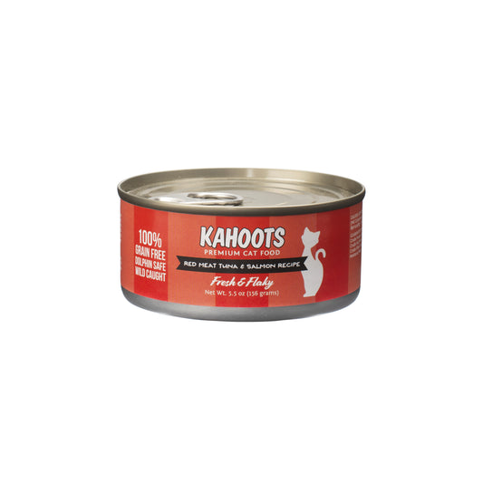Red meat tuna and salmon wet cat food