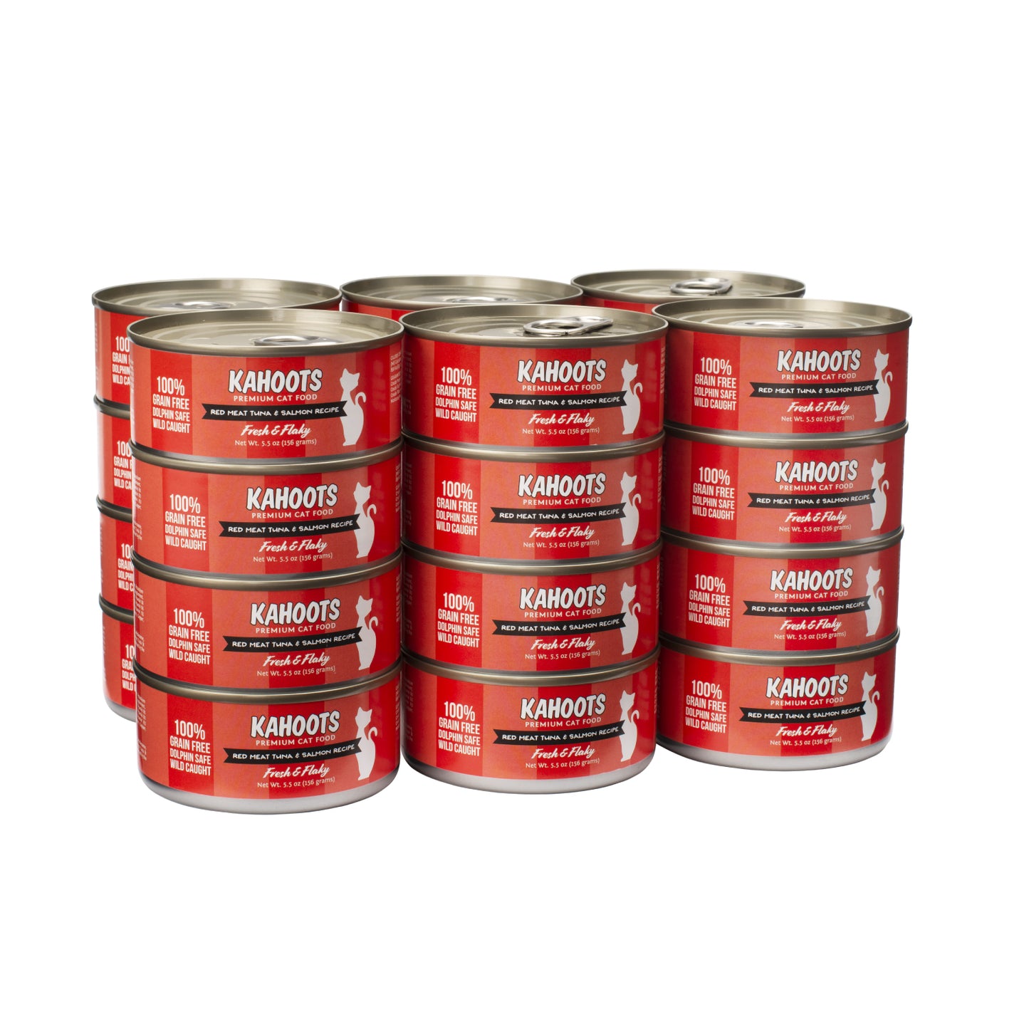 case quantity of Red meat tuna and salmon wet cat food