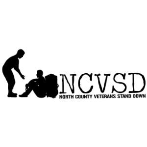 Logo of NCVSD with silhouette of a person helping another on a white background