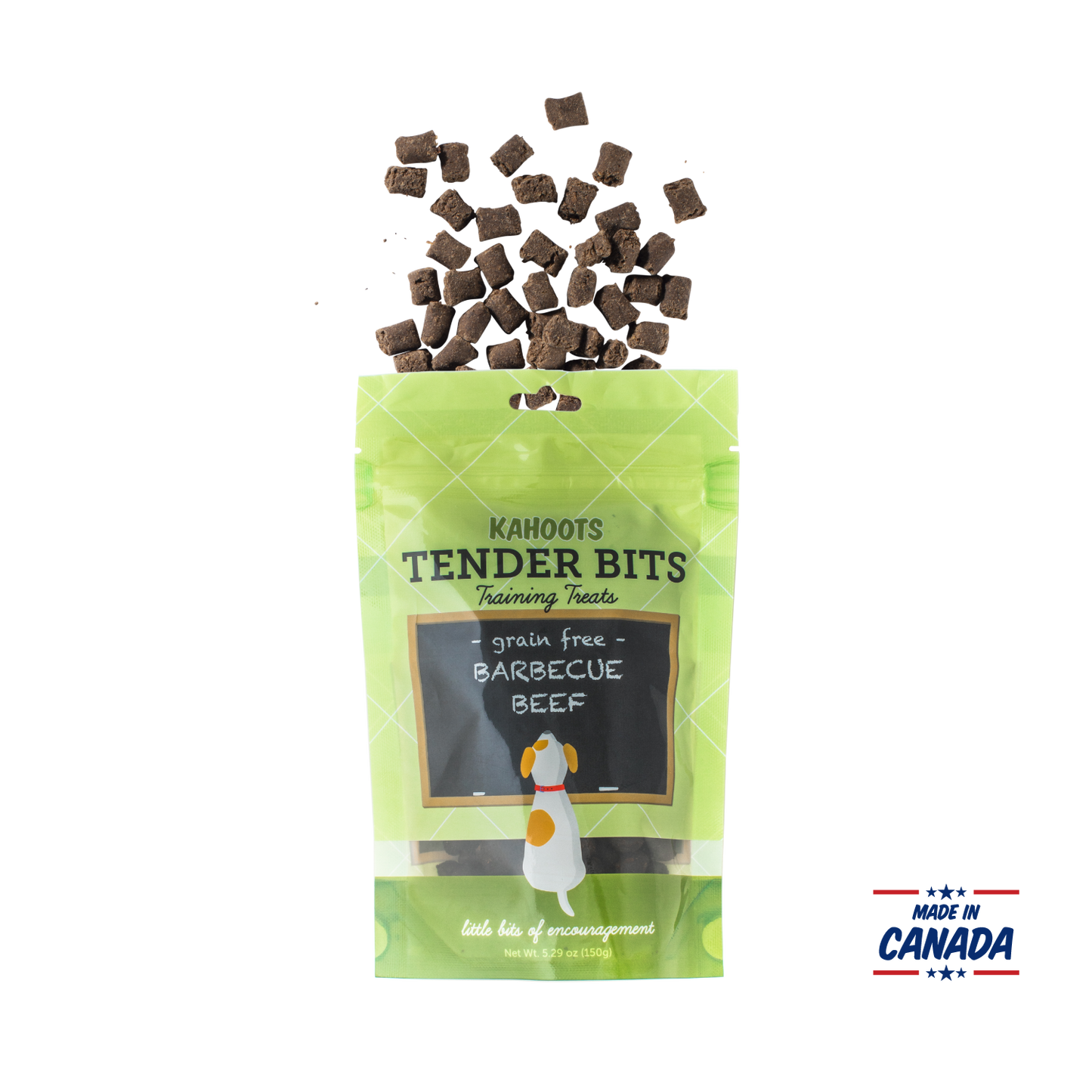 Kahoots dog treats tender bits barbecue beef