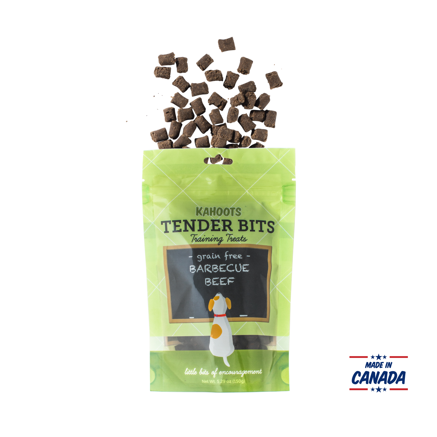 Kahoots dog treats tender bits barbecue beef