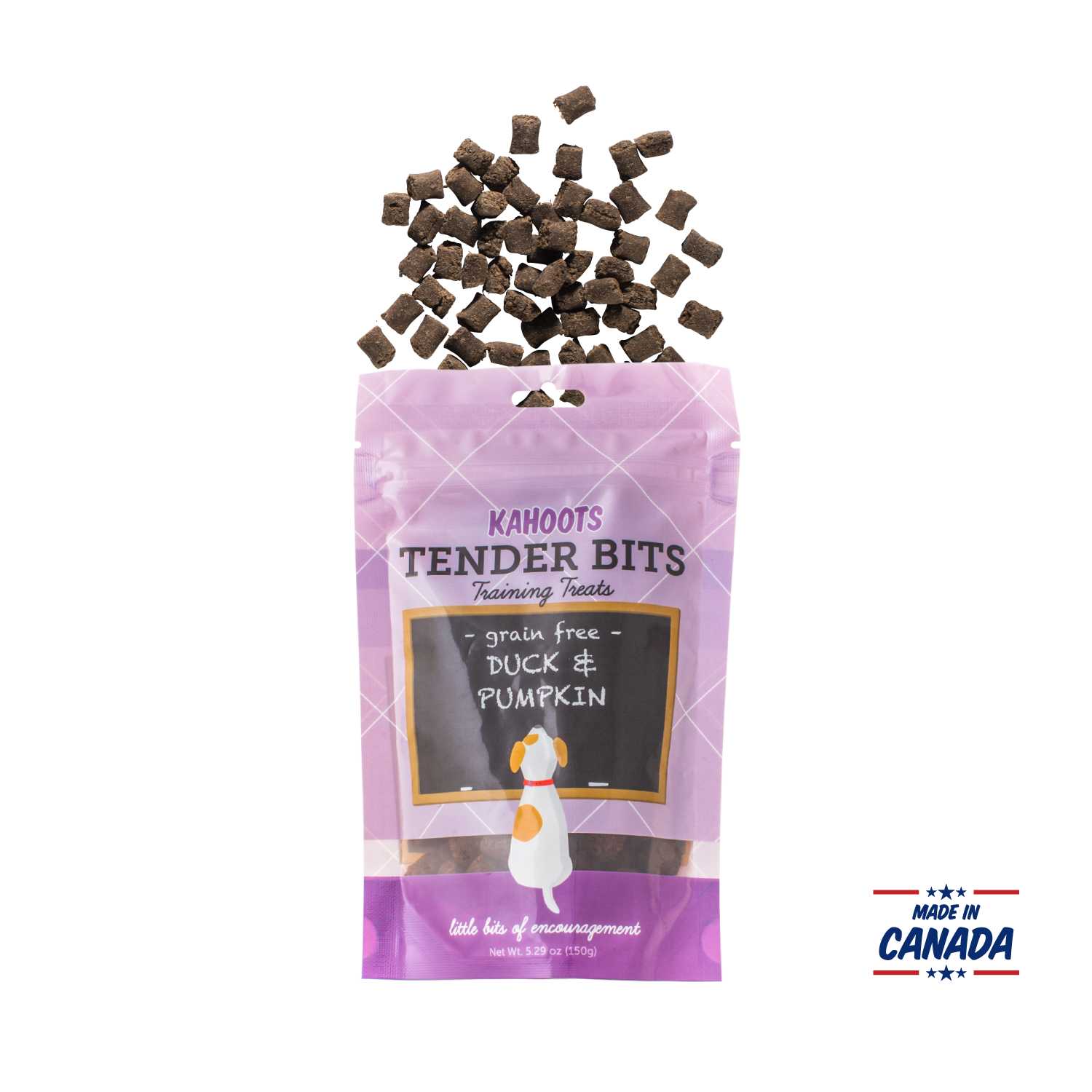 Kahoots dog treats tender bits duck and pumpkin