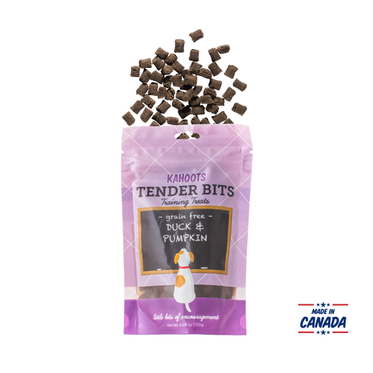 Kahoots dog treats tender bits duck and pumpkin