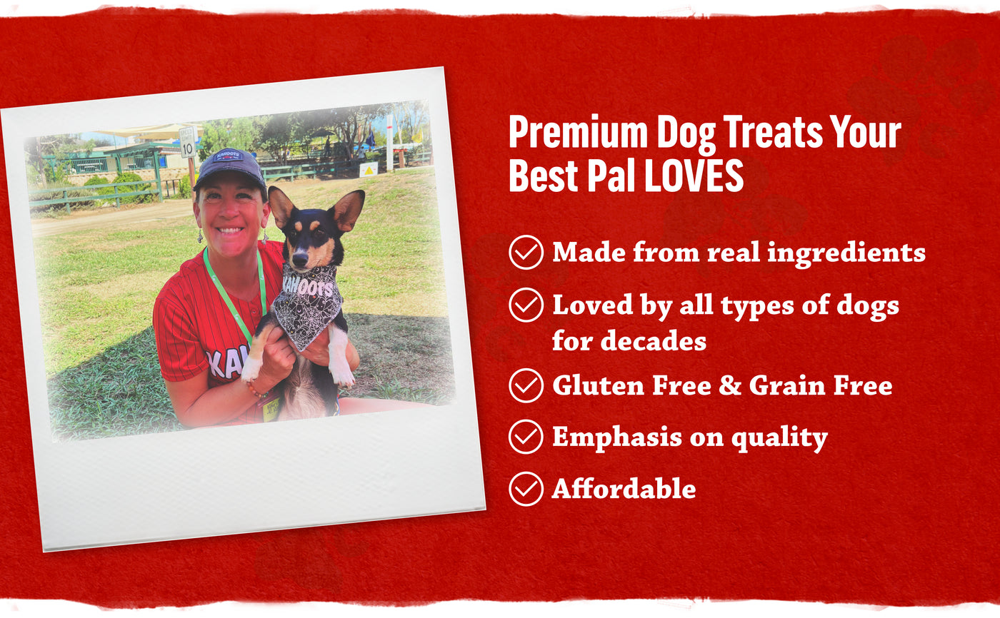 Premium Dog Treats Your Best Pal LOVES. Made from real ingredients, Loved by all types of dogs for decades, Gluten Free & Grain Free, Emphasis on quality, Affordable