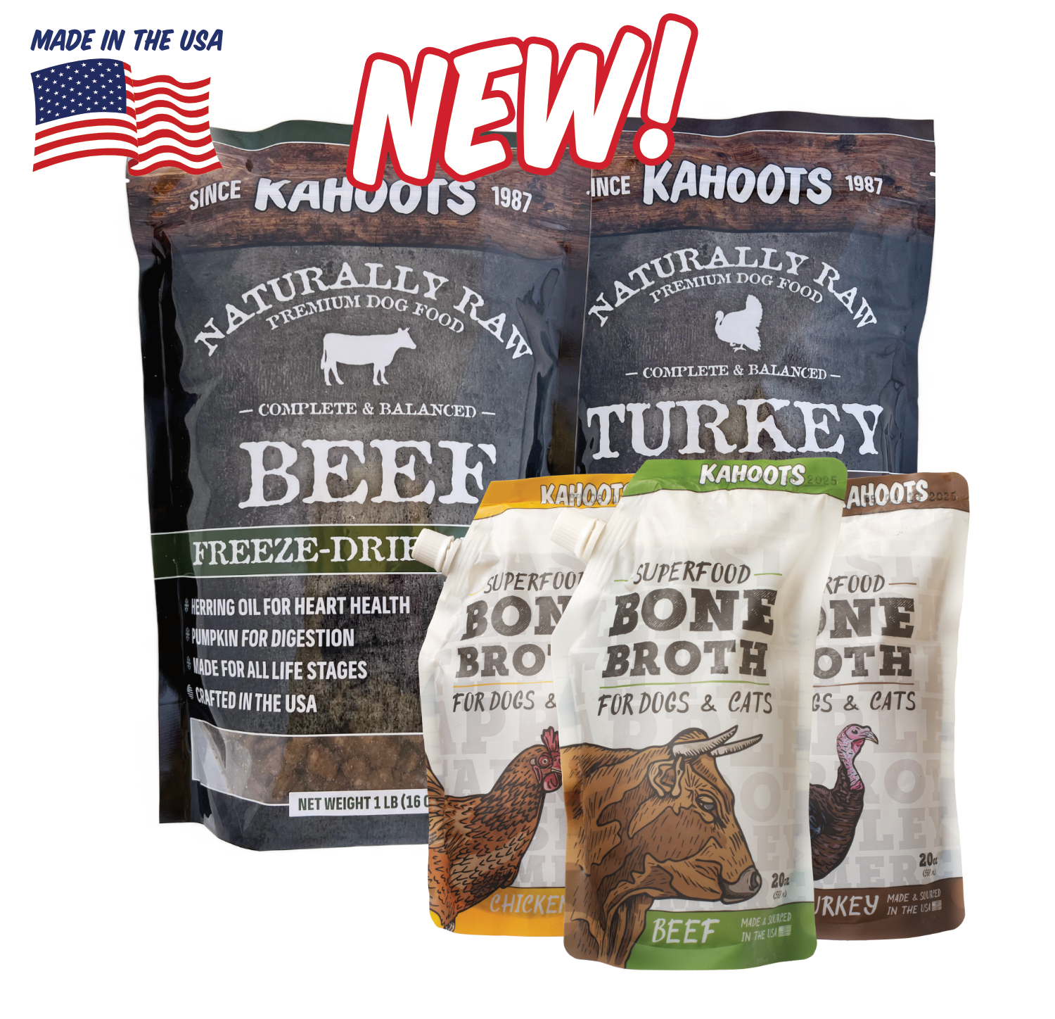 Kahoots freeze-dried food and bone broth