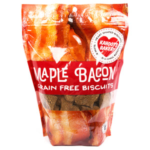 Grain-free maple bacon dog biscuits